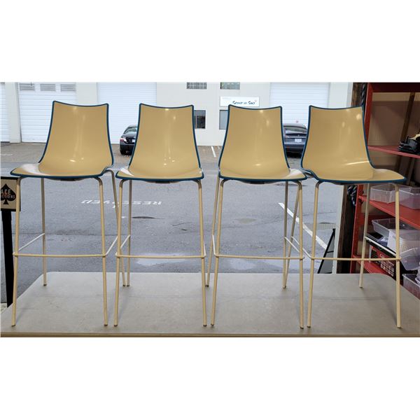 4 Zebra B Barstools by S-CAB