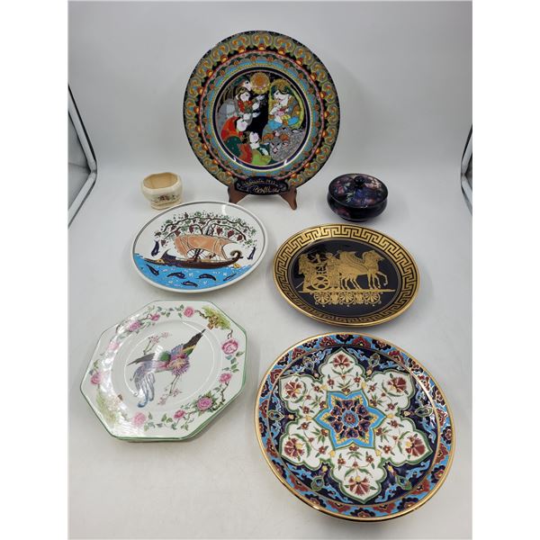 Dishware Lot w/ Rosenthal Christmas Plate by Bjorn Wiinblad, Mystical Phoenix Wedgewood Plate & More