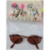 Image 3 : Variety Lot w/ Serengeti Sunglasses, Size 7 Hiking Boots, Led Lantern, Fishing Lures & More