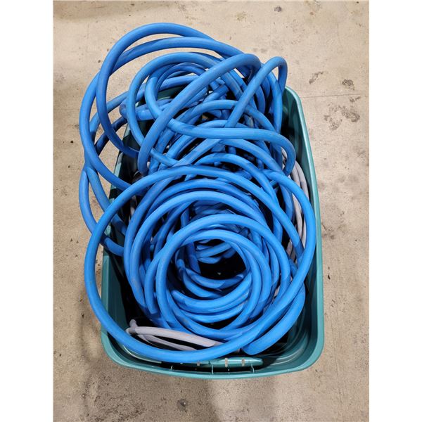 Bin of Blue Hose