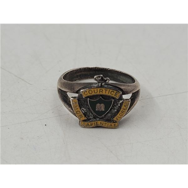 Sterling Courtice Secondary School Crest Ring