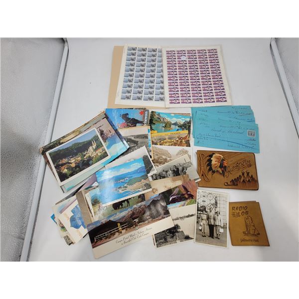 Lot of Assorted VTG Stamps & Postcards