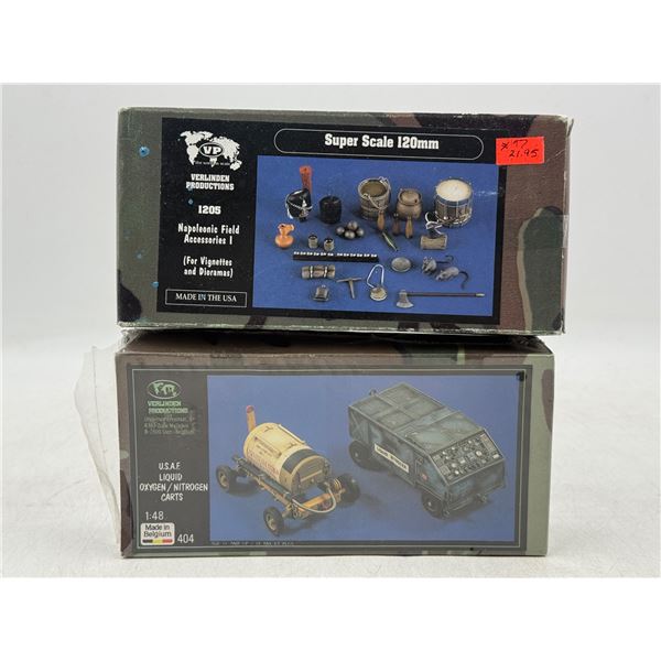 Verlinden Productions Model Accessories (Napoleonic Field & Oxygen/Nitrogen Carts)