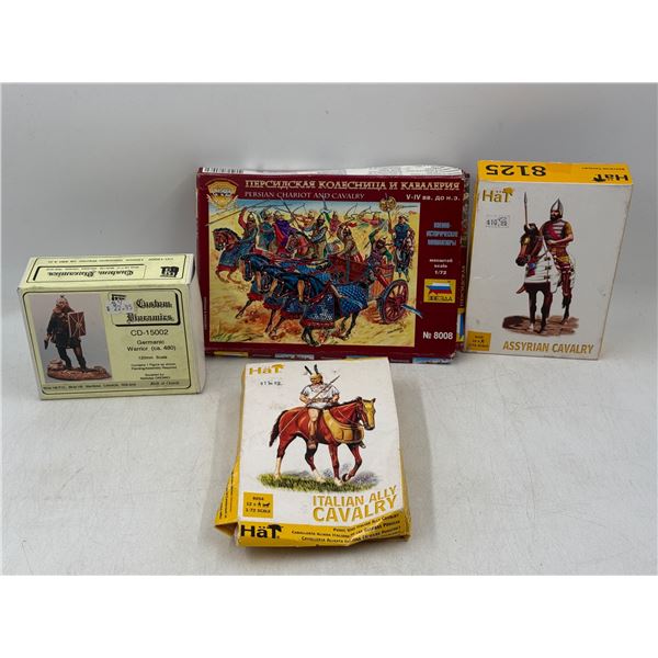 Lot of Military Model Figures (Italian Ally Cavalry, Germanic Warrior, etc.)