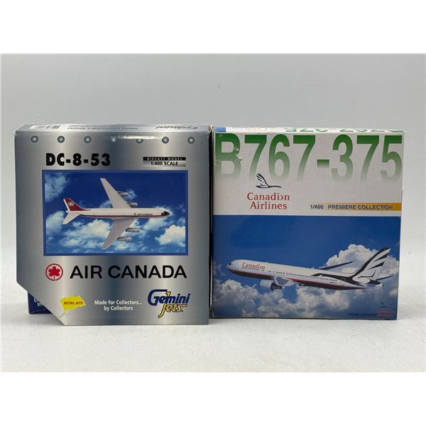 2 Aviation Models (Air Canada DC-8-53 & Canadian Airline B767-375)