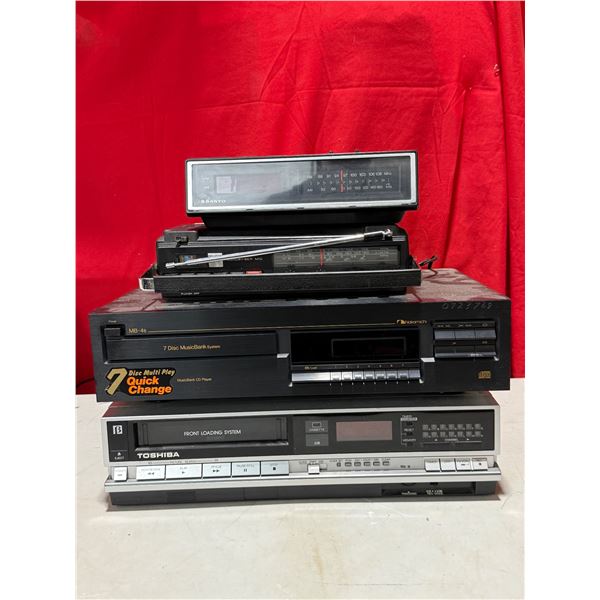 Electronics Lot w/ CD Player, Clock Radios, & Cassette Player