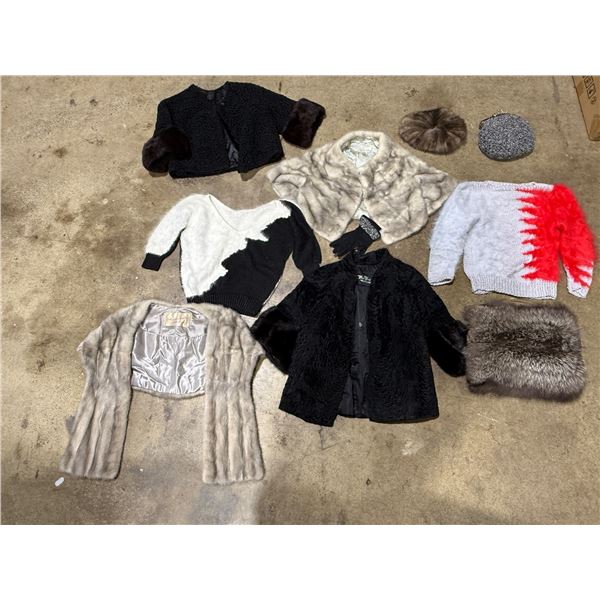 Lot of VTG Clothing w/ Shawls, Jackets, Sweaters, & More
