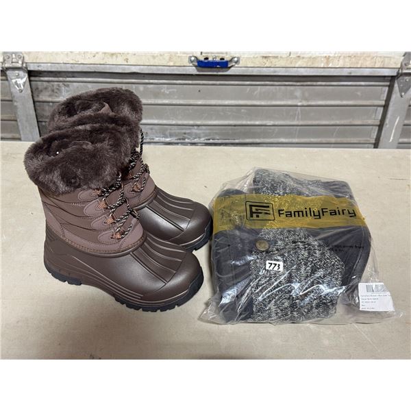 Pair of Women's Winter Boots & Slipper Boots