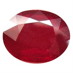 7.44ct Excellent Oval Top Blood Red Ruby Natural Madagascar (GEM-17783)
