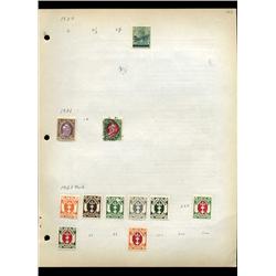 1920 Danzig Hand Made Stamp Collection Album Page 11 Pieces (STM-0105)