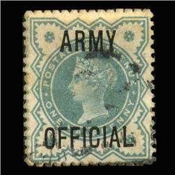 1896 RARE British .5p Victoria Official Stamp Hi Grade (STM-0158)