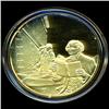 Image 1 : .75oz Franklin Mint PR70 DCAM 24k plated Sterling Silver Round History of the American Presidency J.