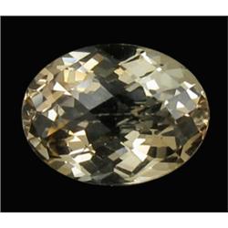 13.42ct Flawless Top Fancy Oval Cut Imperial Topaz Oval Appraisal Estimate $3422 (GEM-20878)