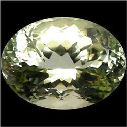 80.50ct Greenish Yellow Kunzite FLAWLESS Appraisal Estimate $8575 (GEM-17307)