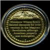 Image 2 : .75oz Franklin Mint PR70 DCAM 24k plated Sterling Silver Round History of the American Presidency W.