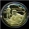 Image 1 : .75oz Franklin Mint PR70 DCAM 24k plated Sterling Silver Round History of the American Presidency T.