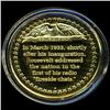Image 2 : .75oz Franklin Mint PR70 DCAM 24k plated Sterling Silver Round History of the American Presidency F.
