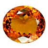 19.75ct Reddish Orange Oval Cut Citrine (GEM-12876)