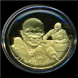 .75oz Franklin Mint PR70 DCAM 24k plated Sterling Silver Round History of the American Presidency D.