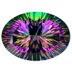 57.67ct Top Grade Blazing Color Oval Mystic Topaz  (GEM-19031)