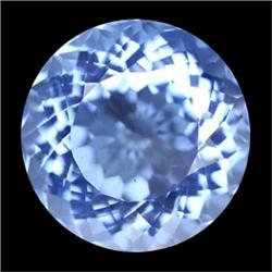 23.30ct Santa Maria Blue Round Cut Quartz (GEM-15388)