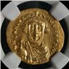 Image 1 : Byzantine Empire Gold Solidus of Constans II, 7th Century