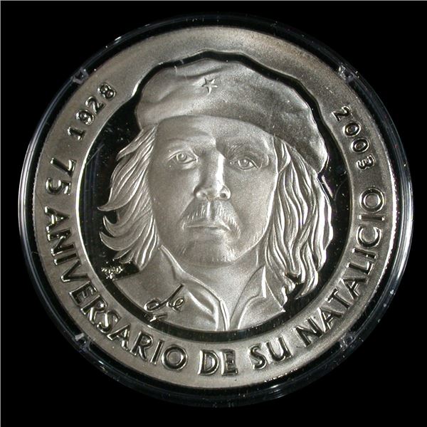 Cuba 2003 Ten Pesos Che Guevara, Silver Proof