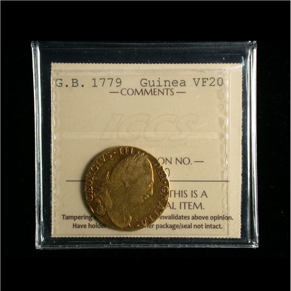 Great Britain 1779 Gold Guinea, George III