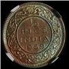 Image 1 : India 1939 Half Pice, NGC MS-63