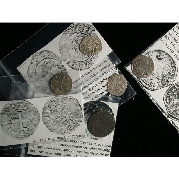 Italian States Lot of 5 Coins, ca. 1360s- 1640s