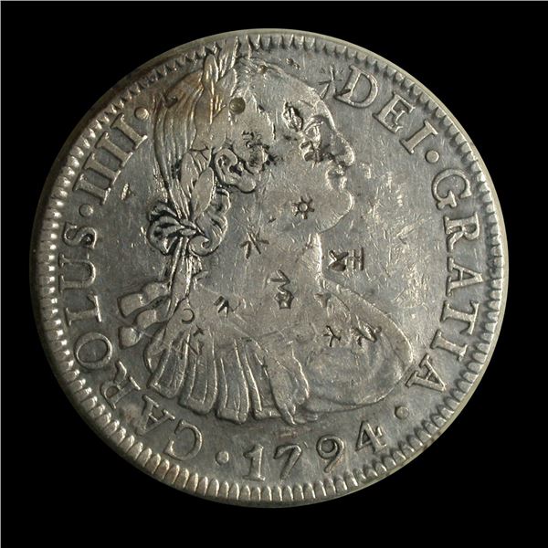 Mexico 8 Reales 1794 with Chop Marks