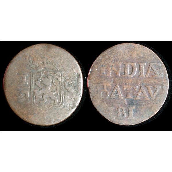 Netherlands East Indies, 181(?) Half Stuiver.
