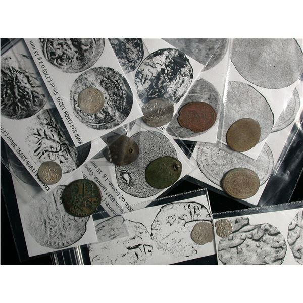 Ottoman Empire Lot of 11 Coins & Tokens ca.1520's- 1800's