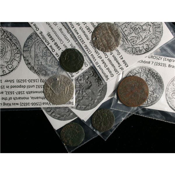 Poland Lot of 6 Coins, ca.1620s-1920