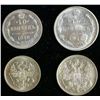 Image 3 : Russia Lot of 1916 Silver 10 Kopeks