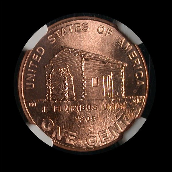 United States 2009 One Cent, Lincoln Birth & Childhood, NGC