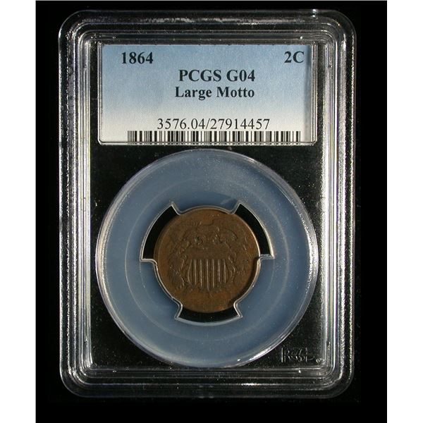 United States 1864 Two Cents, Large Motto
