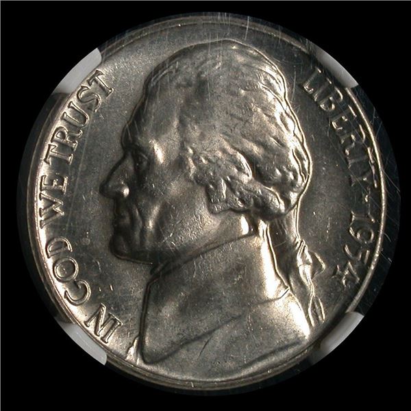 United States 1954-S Five Cents, NGC MS-66
