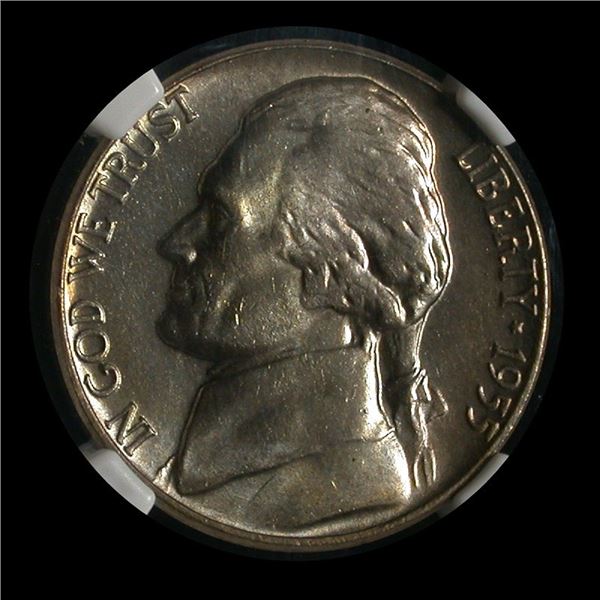 United States 1955-D Five Cents, NGC MS-65