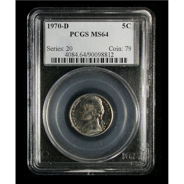 United States 1970-D Five Cents, PCGS MS-64