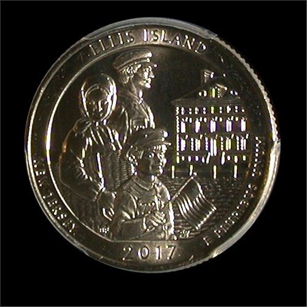 United States 2017-P Twenty-five Cents, Ellis Island