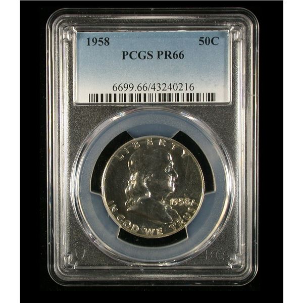 United States 1958 Half Dollar, PCGS Proof