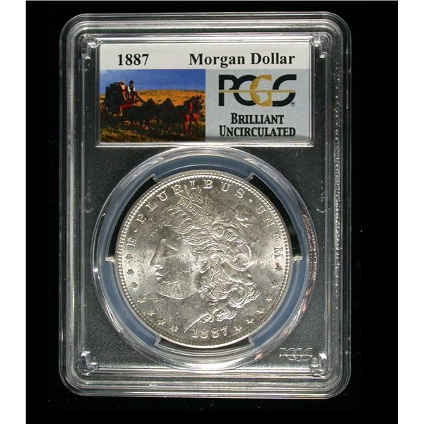 United States 1887 Morgan Dollar, PCGS BU