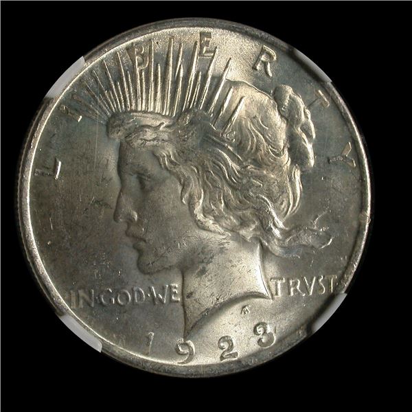 United States 1923 Peace Dollar, NGC MS-63