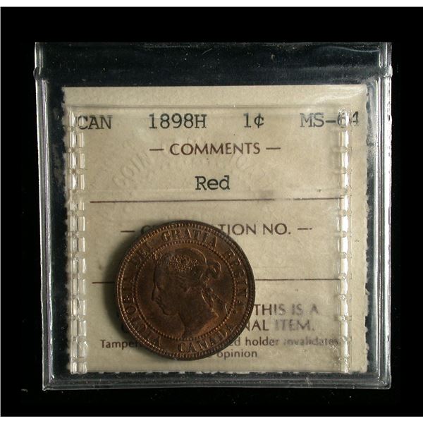 1898H One Cent, ICCS MS-64