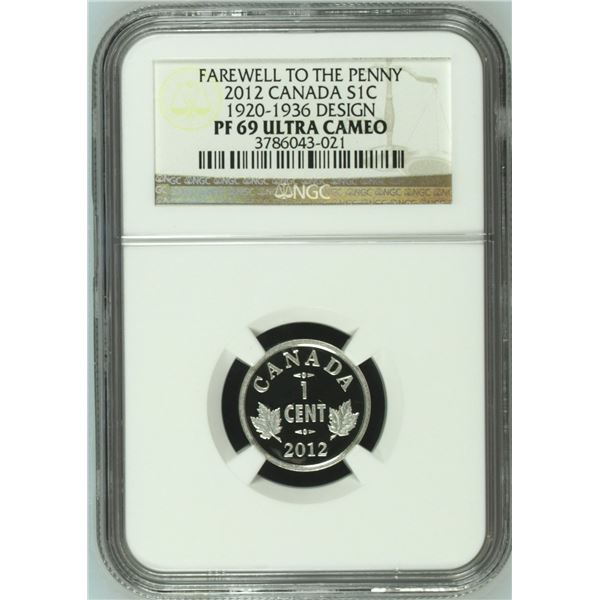 2012 One Cent 1920-36 George V Design, NGC PF-69