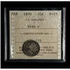 Image 2 : 1870 Ten Cents Wide O, ICCS Fine-15