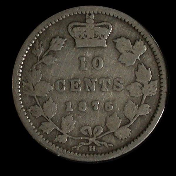 1875H Ten Cents, Key Date