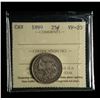 Image 3 : 1899 Twenty-five Cents, ICCS VF-20