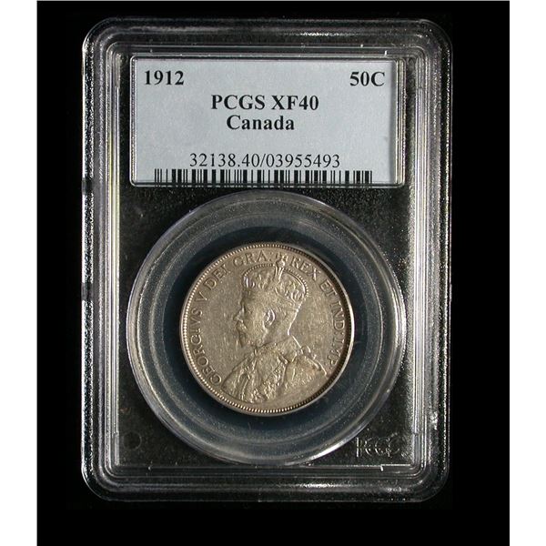 1912 Fifty Cents 1912 PCGS XF-40
